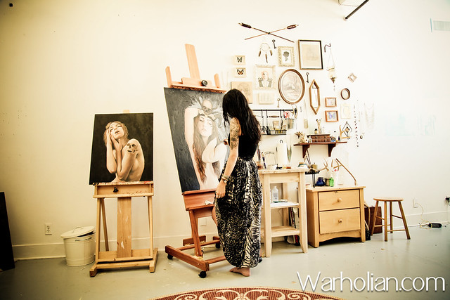 Charmaine Olivia studio visit and artist interview with Aimee Dewing for Warholian - Photos by Michael Cuffe