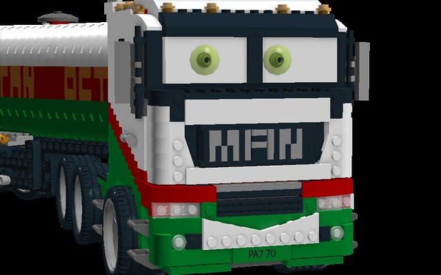 Dan the 'Man' - anthropomorphic 'Pixar Cars' - MAN Heavy Goods Vehicle