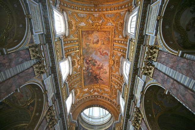 Interior Roof, Basilica of San Carlo al Corso