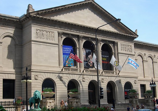 The Main Entrance to the Art Institute of Chicago