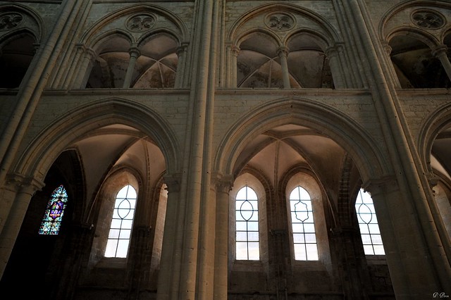 Bas-côté de la nef de l'église abbatiale de Fécamp - Seine Maritime