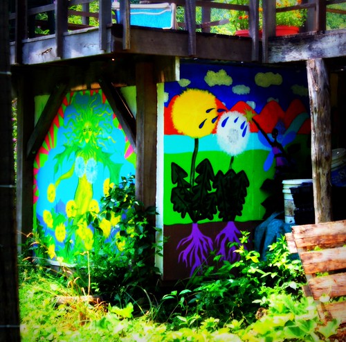 Eco-Toilet With Painted Art | by trailerparkbarbie