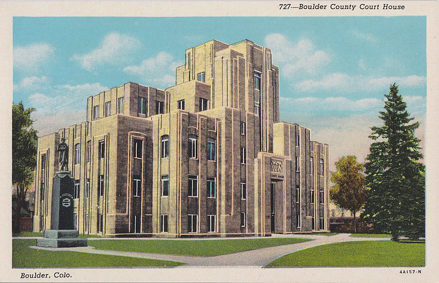 Vintage Postcard: Boulder County Courthouse