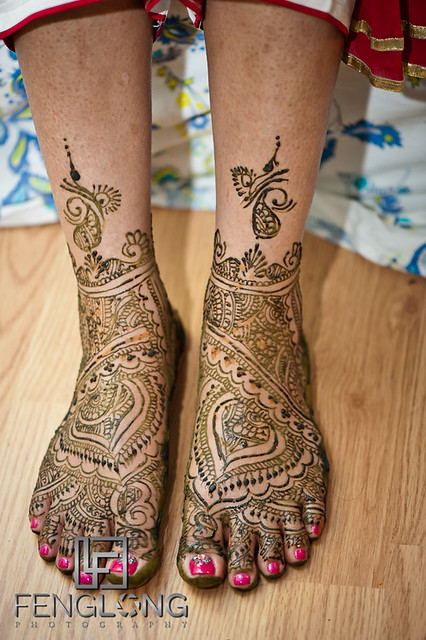 Bride with Henna on Feet | Amir & Nasrine's Wedding Day 1 | Lilburn Mehndi Party | Atlanta Indian Wedding Photographer