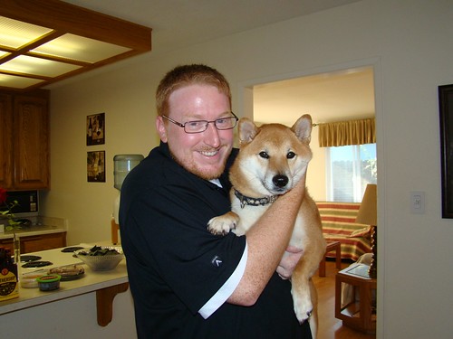 kai holds zuko the shiba in their vacation house | in july 2… | Flickr