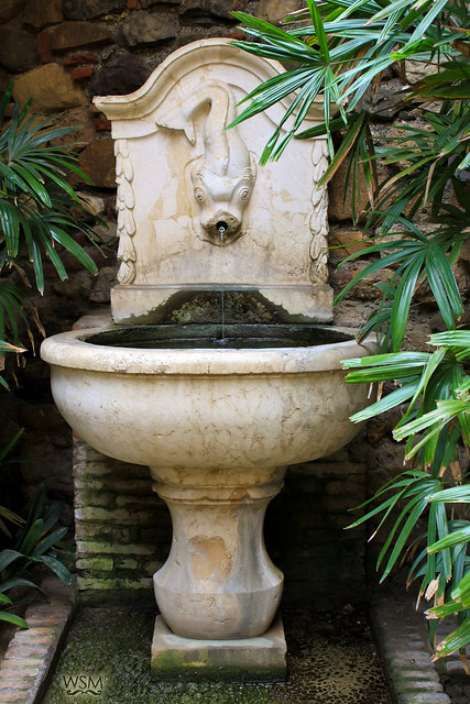 Art masterpiece fountain - Malaga, Spain