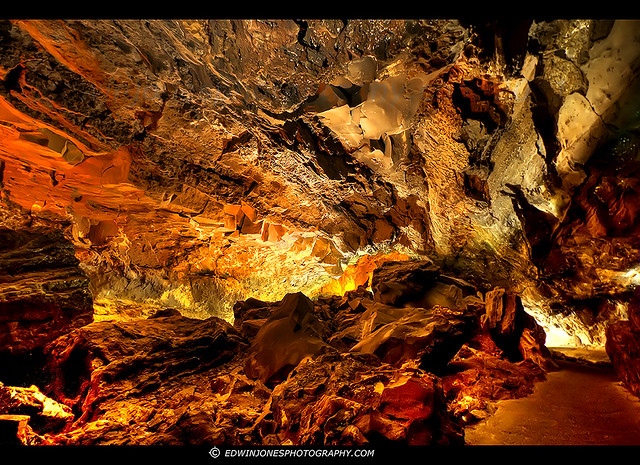 Cueva de los Verdes Lower Gallery Lanzarote HDR
