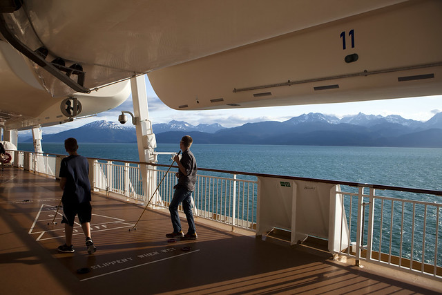 Skeeball on cruise ship in Alaska