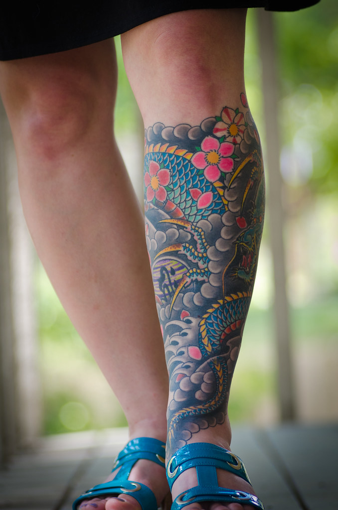 Jade's tebori tattoo | Tebori Tattoo design by Luar (Horimar… | Flickr