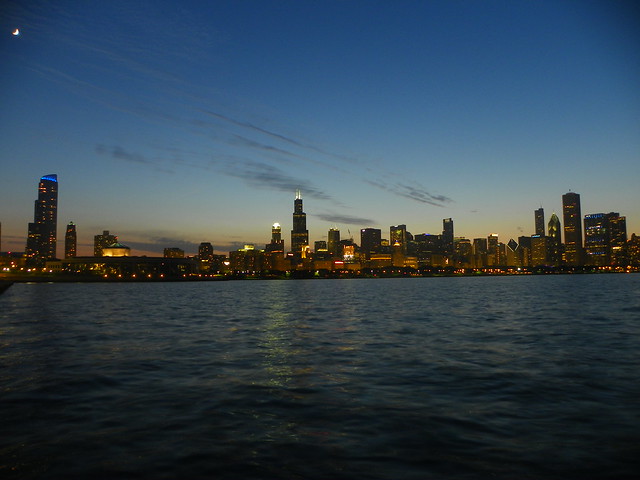 6.5.2011 Chicago sunset / dark, City Lights