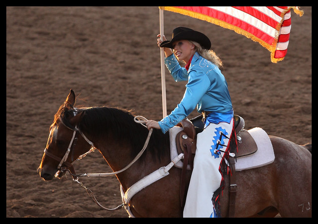 Rodeo Queen, Opening ceremonies of the 2011 Snowflake Pioneer Days Rodeo - 3462CC