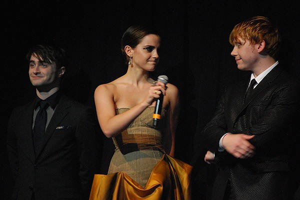 Dan Radcliffe, Emma Watson, and Rupert Grint