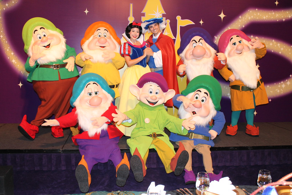 Meeting Snow White, The Prince and the Seven Dwarfs at the… | Flickr