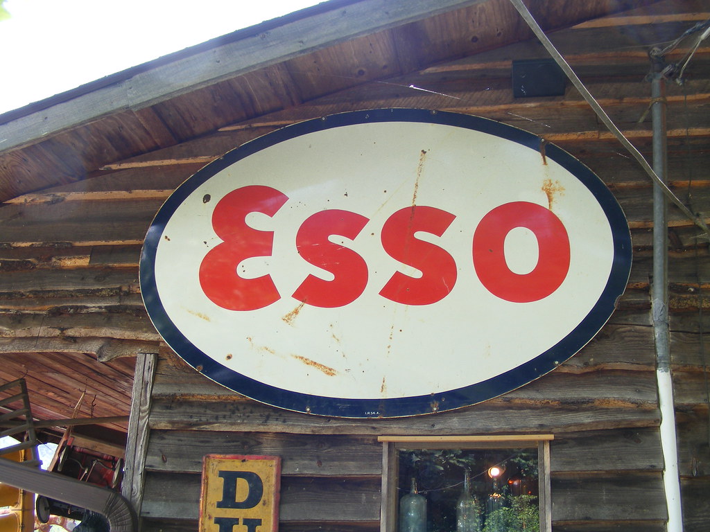 Old Esso Metal Sign