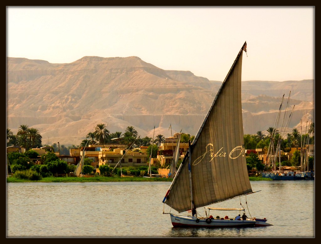 Felucca on the Nile, Luxor, Upper Egypt