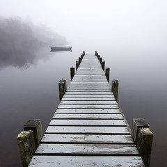 Loch Lomond Jetty in Fog