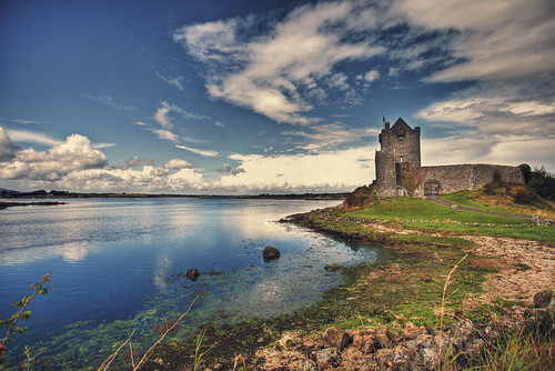 life park old ireland sky lake castle galway water stone clouds garden bay ancient clare view wide medieval age hdr dunguaire photomatix tonemapping canon1740mml canon5dmarkii antoniogiudice