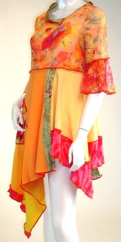 Tangerine Watercolor Cool Breeze Tunic, Size Medium (8-10-… | Flickr