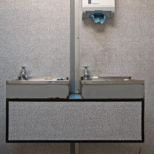 Public restroom - Corrie, Isle of Arran, Scotland (May 2010) by Alexis Gerard - Off for a while