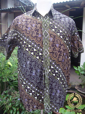 Motif Seragam  Batik Baju  Batik Parang Kontemporer Ungu H 