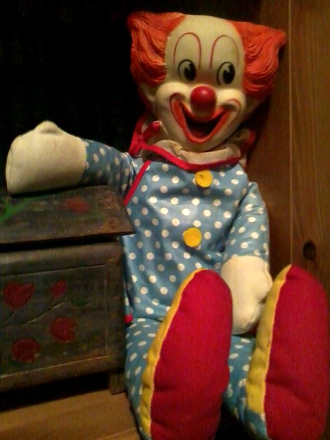 Vintage Rubber-Head Bozo the Clown Doll