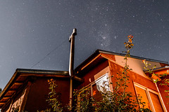 Estrelas no céu do Eco Hostel Malargue