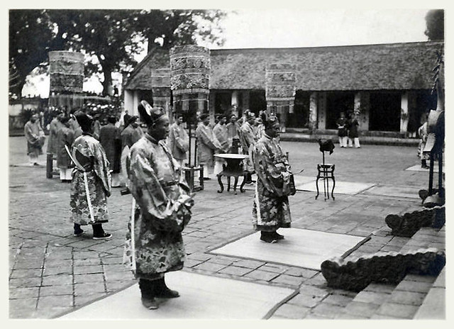1919-1926 - Cérémonie des grands Lays - Nghi lễ đại bái tại Văn miếu Hà Nội