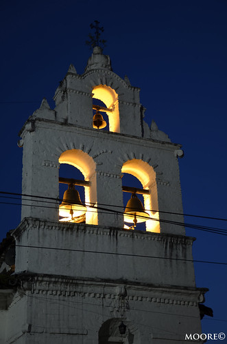 Bells by M O O R E ©, by Juan Moore© 2011city sunset bells lights three colombia chapel moore buga valledelcauca