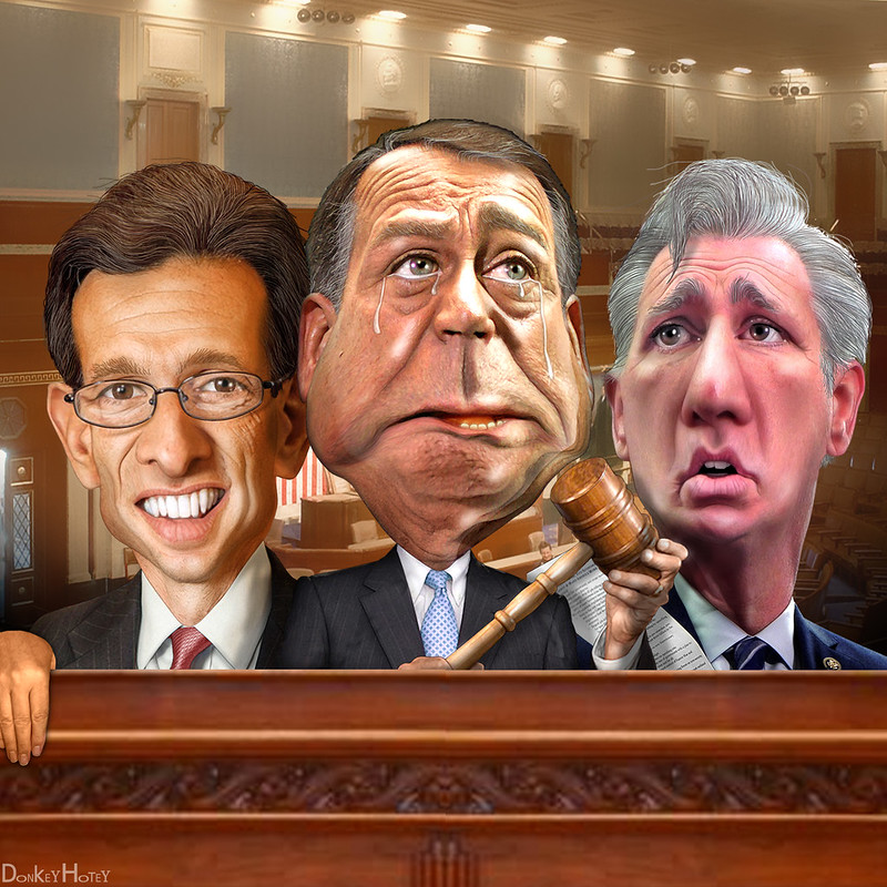 The Republican House Leadership - Caricatures