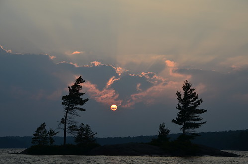 sunset lake ontario island whitefishlake muskokas