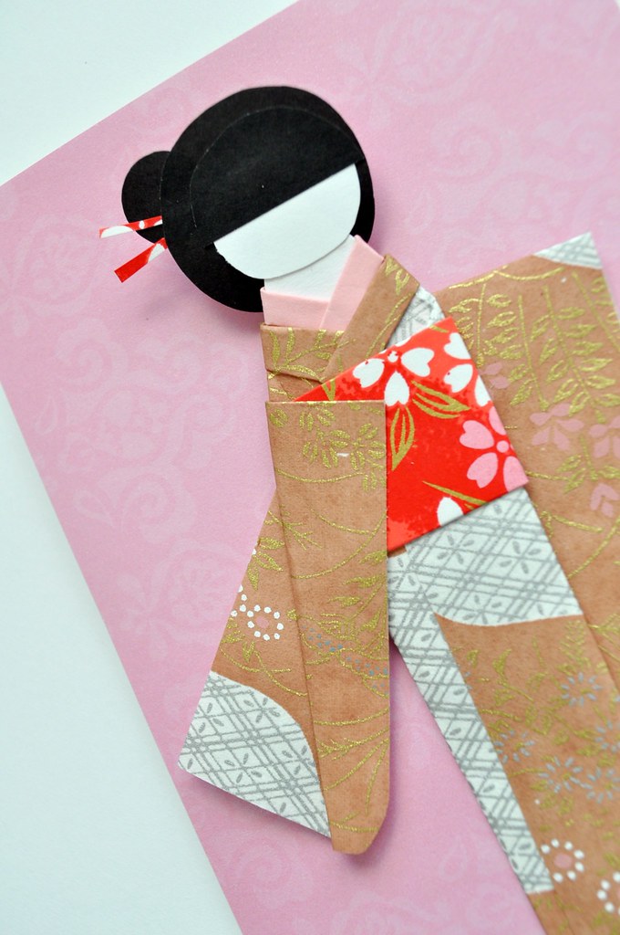Kimono Doll Card | Origami kimono doll card | Evelynz27 | Flickr