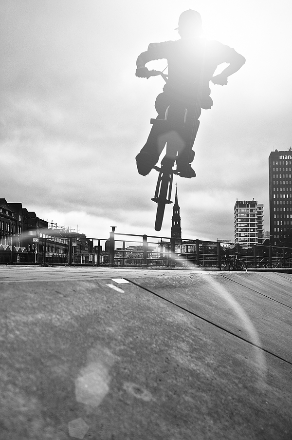 biker in Hamburg