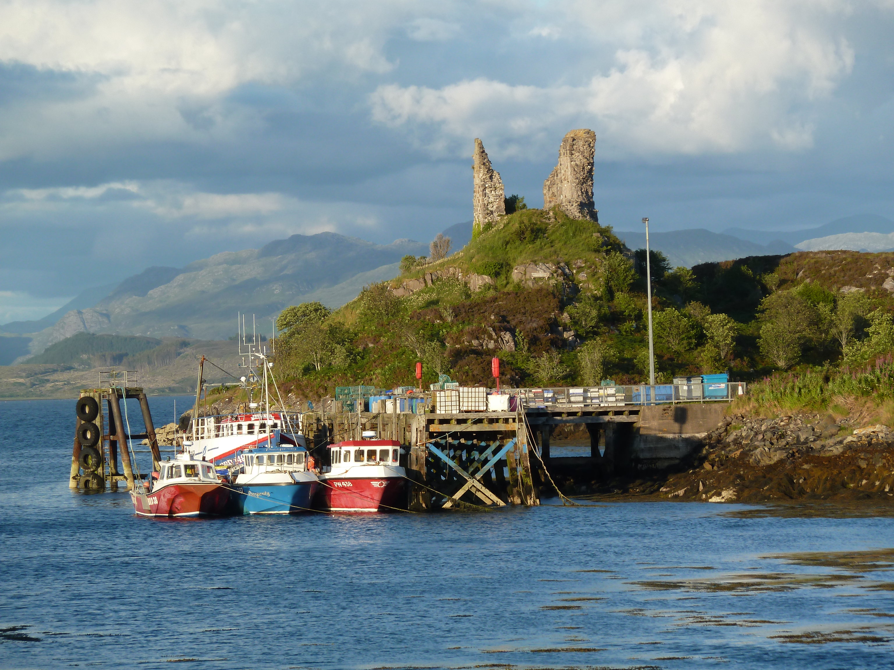 View of Caisteal Maol at Kyleakin on eastern tip of Isle of Skye.