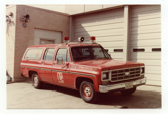 McKinney, Texas Fire Dept.- 1970's Chevy Suburban/ ? body, BLS unit (Reserve).