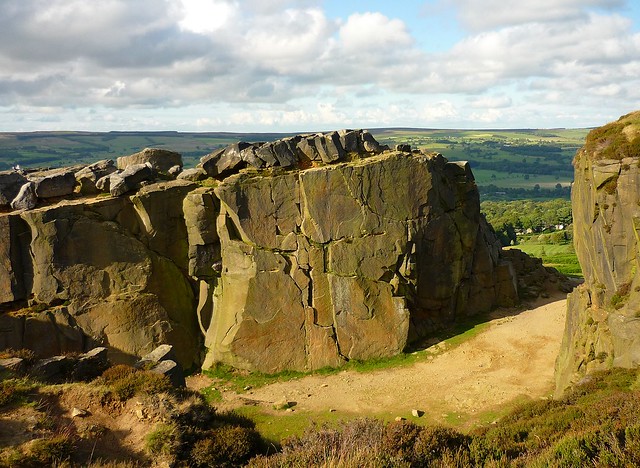The Cow and Calf rocks near Ilkley in West Yorkshire