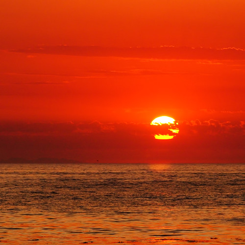 Rincon Sunset by Tripshooter, Beautiful sunsets almost everyday. 
Ventura, California.ocean california sunset red sky west water c