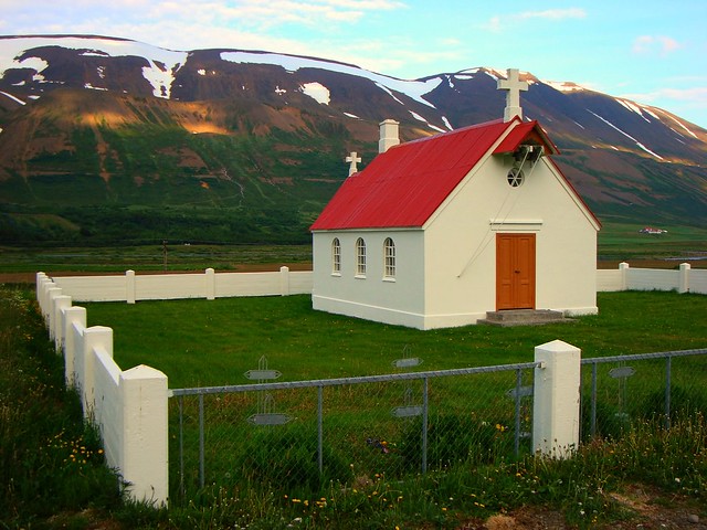 Lonely church, Near Akureyri, Iceland