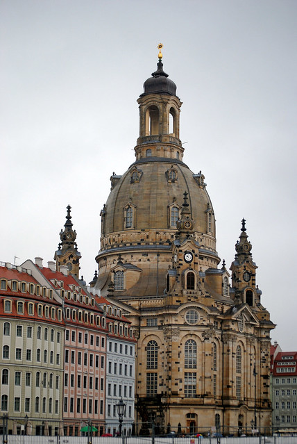 grey skies over Frauenkirche