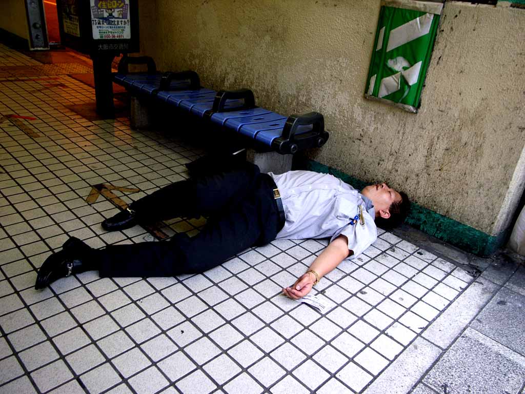 Drunken person... | The city is already working! at Umeda,Os… | red64 ...