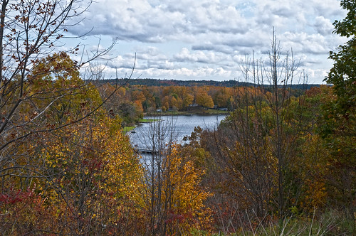 autumn trees water landscape colours scenic rideaucanal whitefishlake jonesfalls