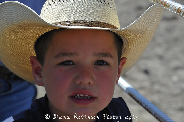 Small Boy in Cowboy Hat at Arlee Rodeo