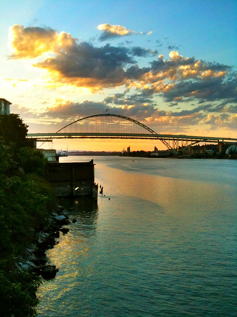 Sunset on the Fremont Bridge 7/25/11