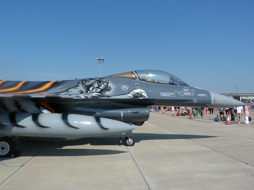 Belgian Air Component F-16 Falcon  Tigermeet Colours | by crown green 1