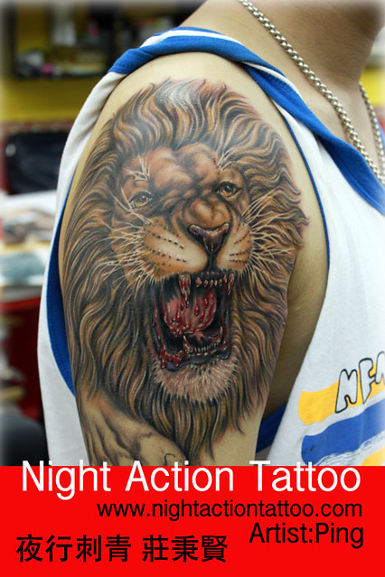 Roaring Angry lion tattoo Stock Vector Image  Art  Alamy