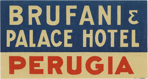 Brufani & Palace Hotel, Perugia (63mm × 119mm) | by typeasimage