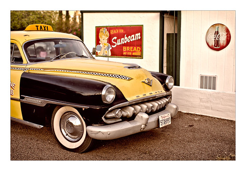 arizona classic car vintage ads bread cola taxi 1950s americana nik bisbee coca sunbeam desoto shadydell dotsdiner firedome bugeyedg