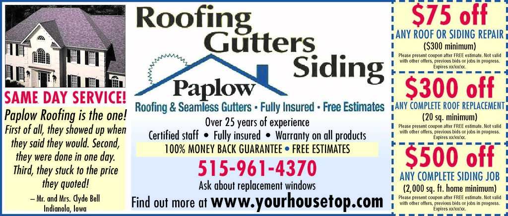 paplow roofing SPEC coupon 0910 BGUM Specs Flickr