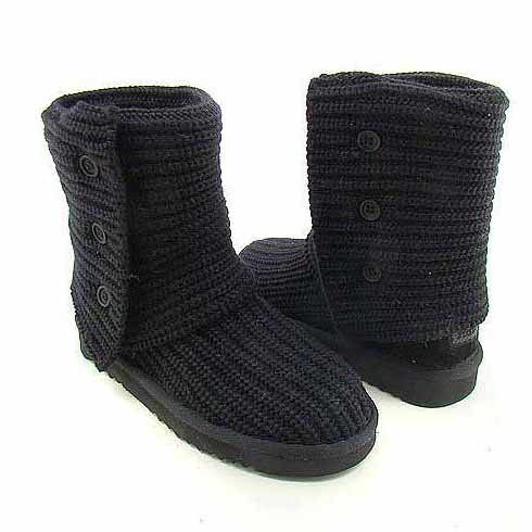 ugg classic cardy boots black