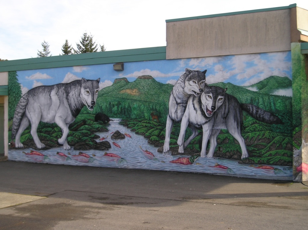 Wolves_mural Resized | Spotted at a school wall in Duncan, B… | NVR_DUN ...
