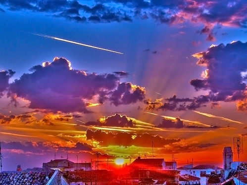 Sunrise in Monte Sant'Angelo by Roberto Falcone, Aurora in Monte Sant'Angelo. HDR.alba hdr montesantangelo